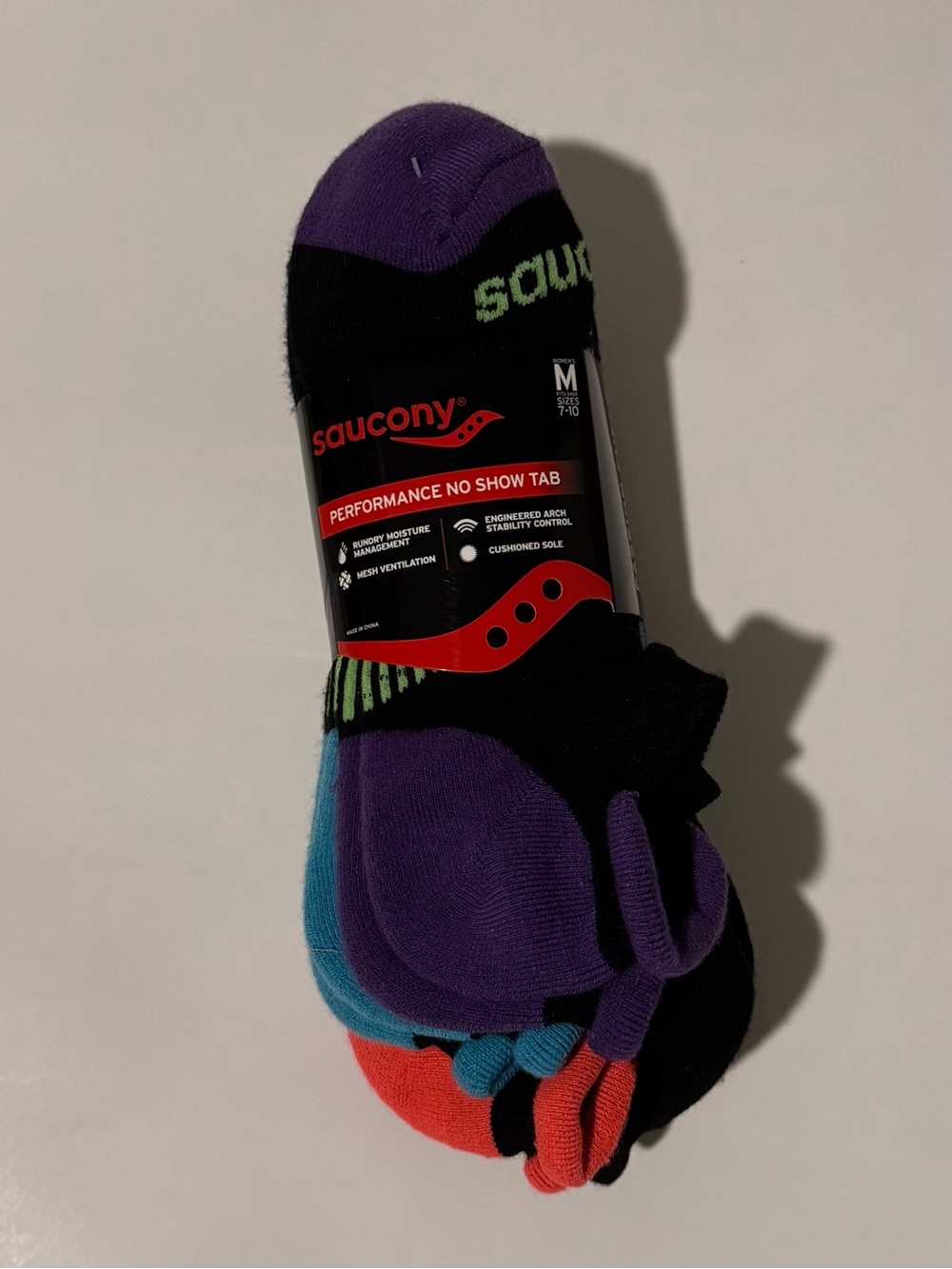 Saucony Women’s Performance No-Show Tab Socks